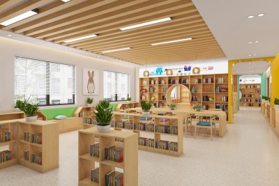 现代图书馆3D模型下载